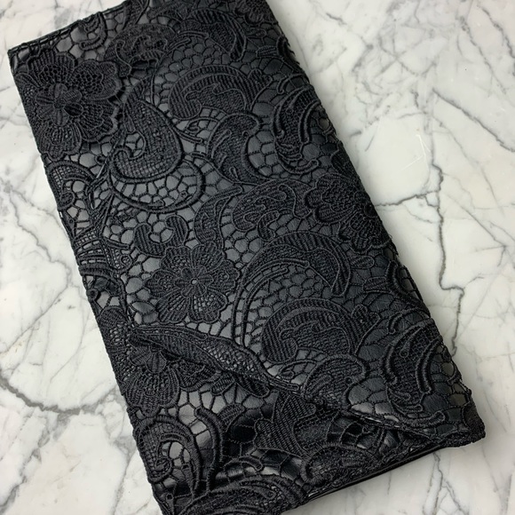 Jessica Simpson Black Lace Clutch - Picture 6 of 8
